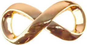 Bead Thru Bead Thru Infinity Symbol 35x18 Gold Plate (1 Piece)