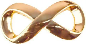 Bead Thru Bead Thru Infinity Symbol 35x18 Gold Plate (1 Piece)