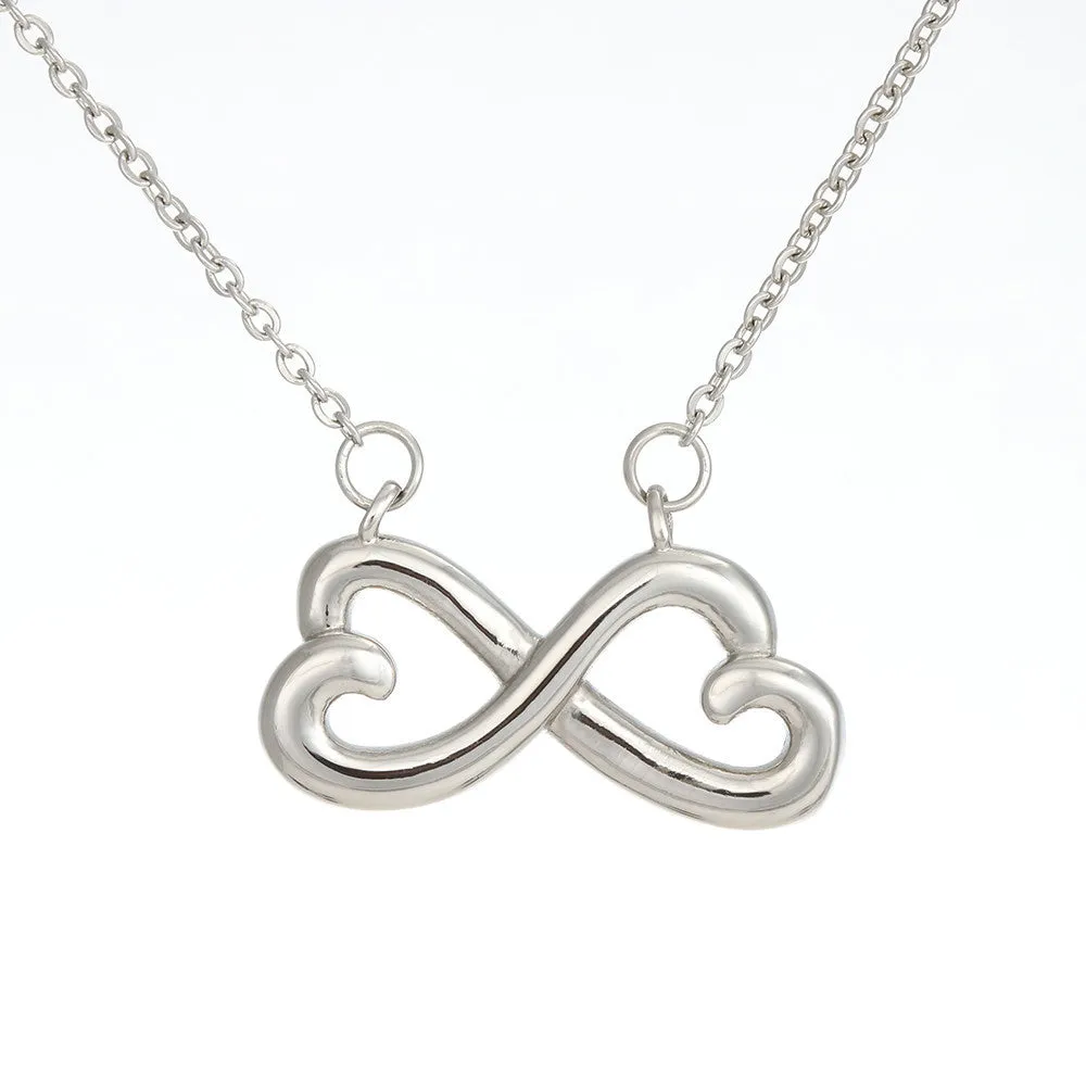 Beautiful Infinity Heart Necklace With Husband To Wife You Complete Me Message Card