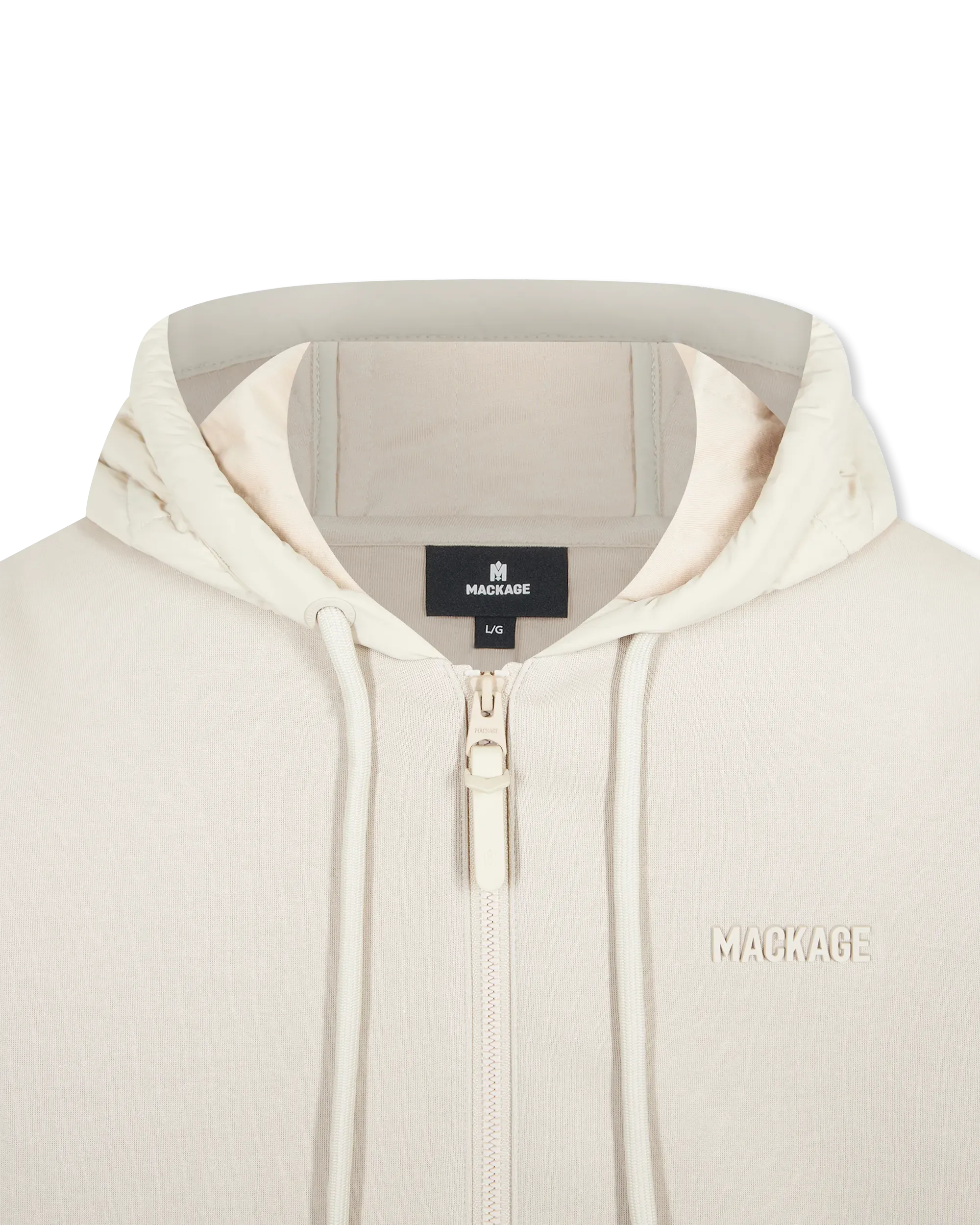 Cruz Zip-Up Hybrid Vertical Quilt Hoodie