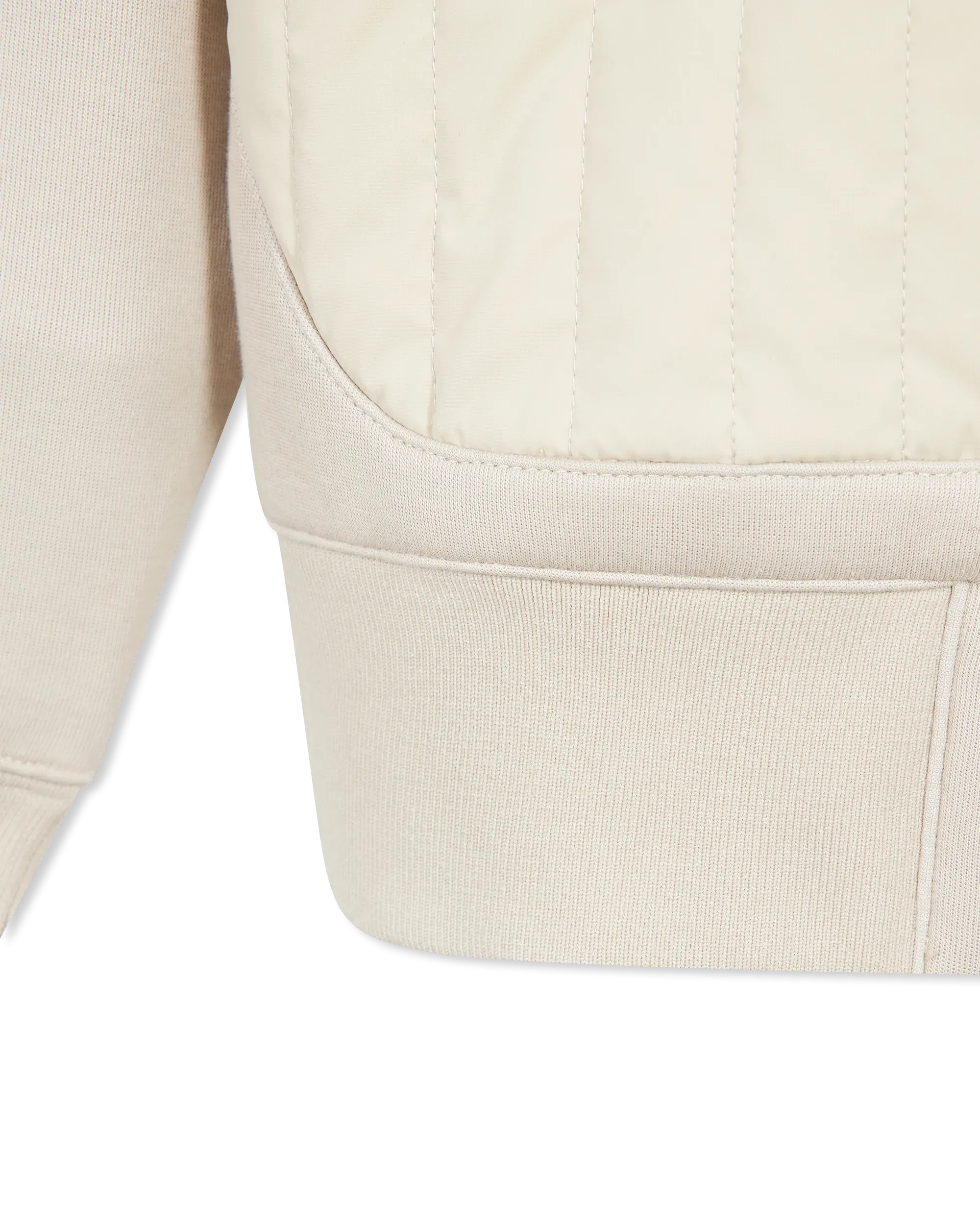 Cruz Zip-Up Hybrid Vertical Quilt Hoodie