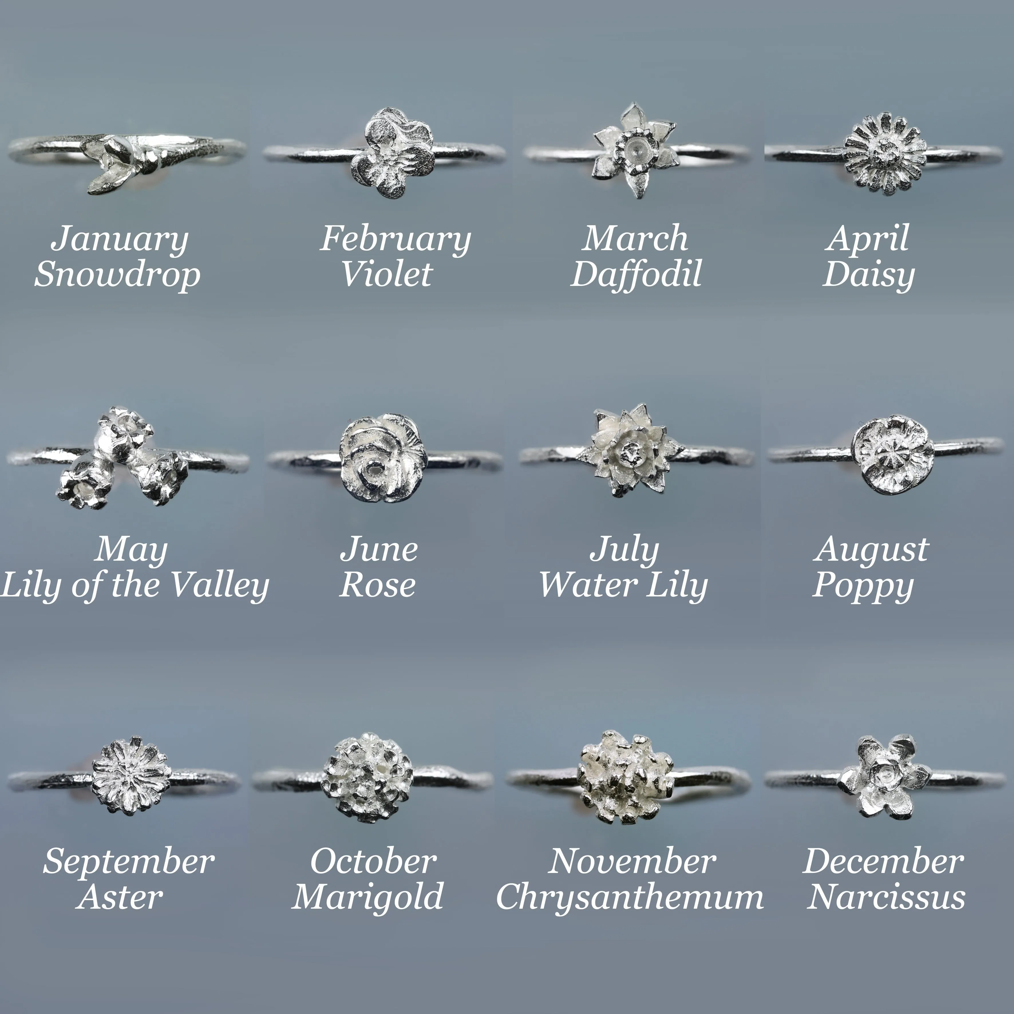 Daffodil Ring - March Birth Flower Ring