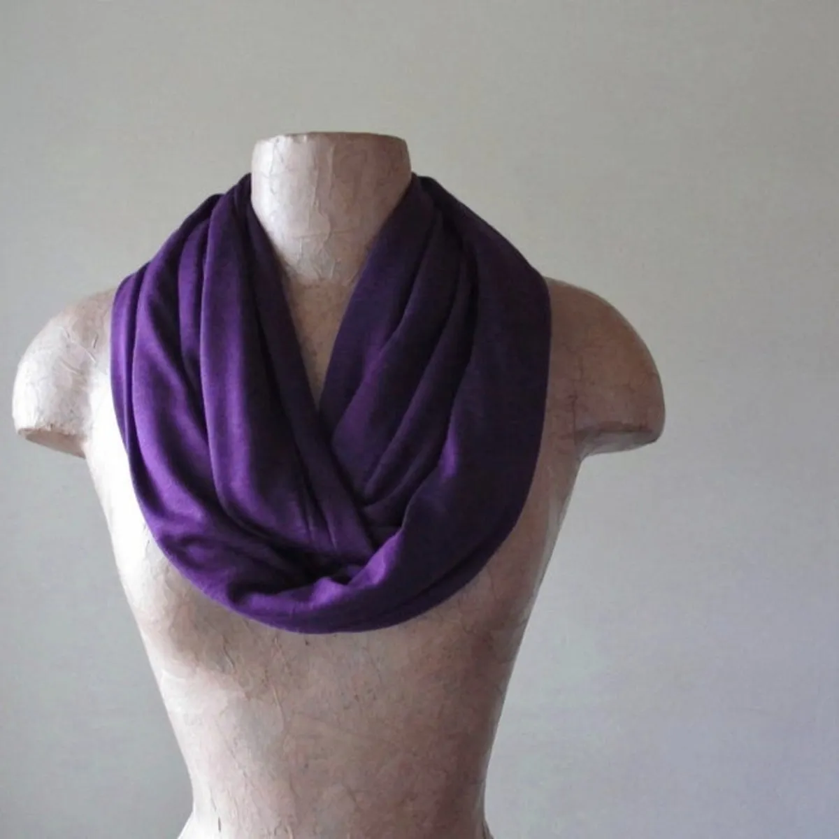 EGGPLANT PURPLE Infinity Scarf