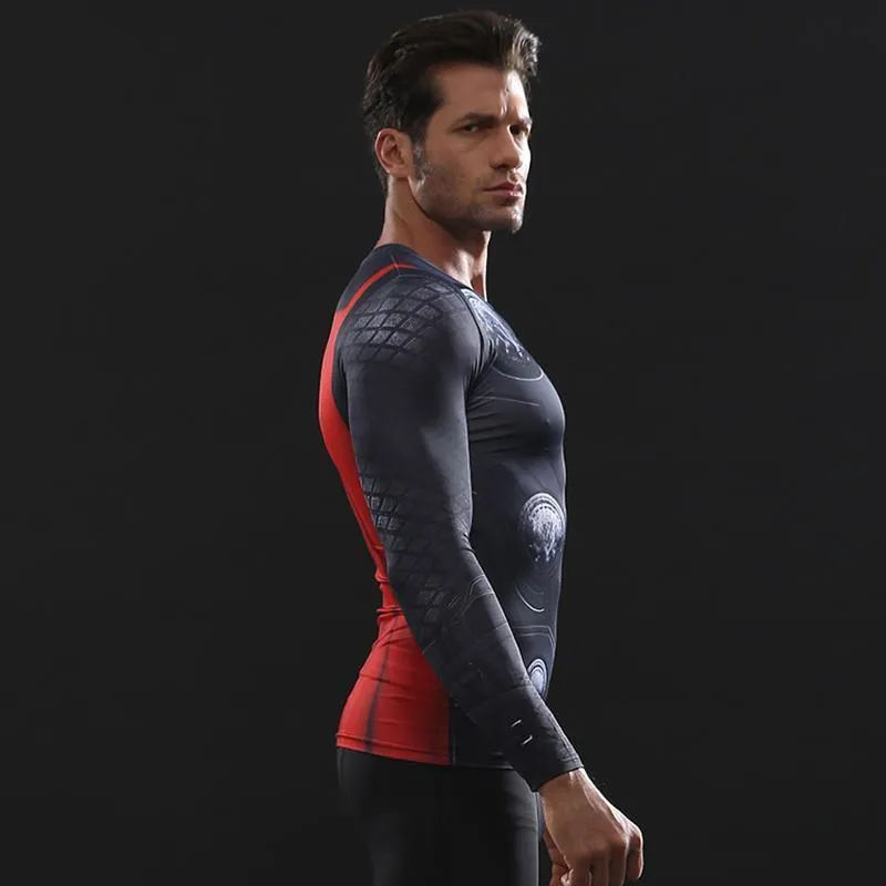 Infinity War THOR Long Sleeve Compression Shirt for Men