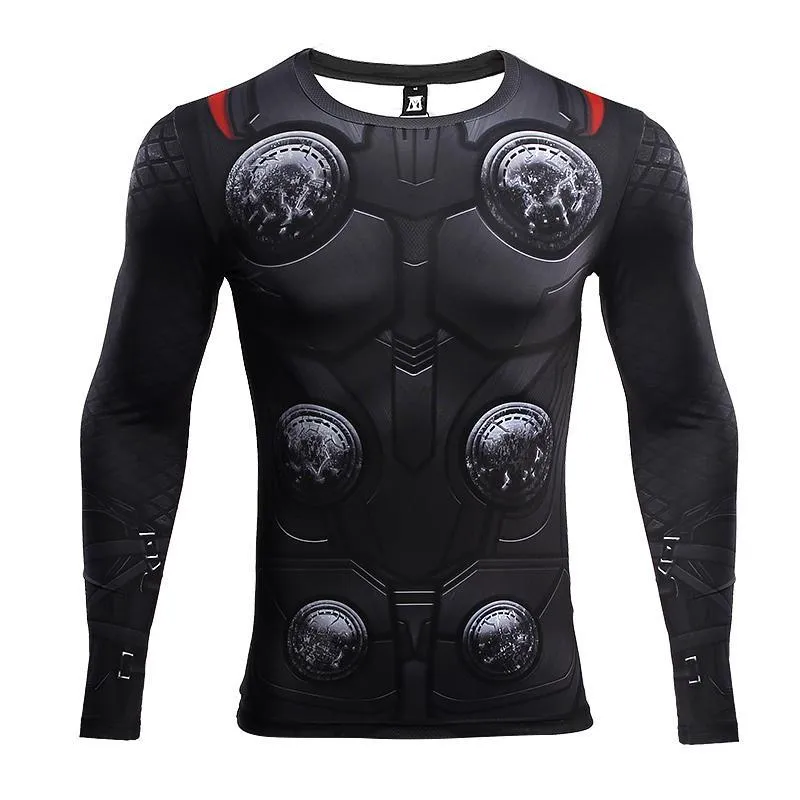 Infinity War THOR Long Sleeve Compression Shirt for Men