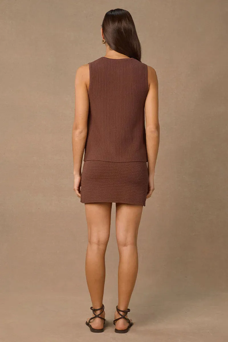 Mo4054 Set - Cocoa Knit Set