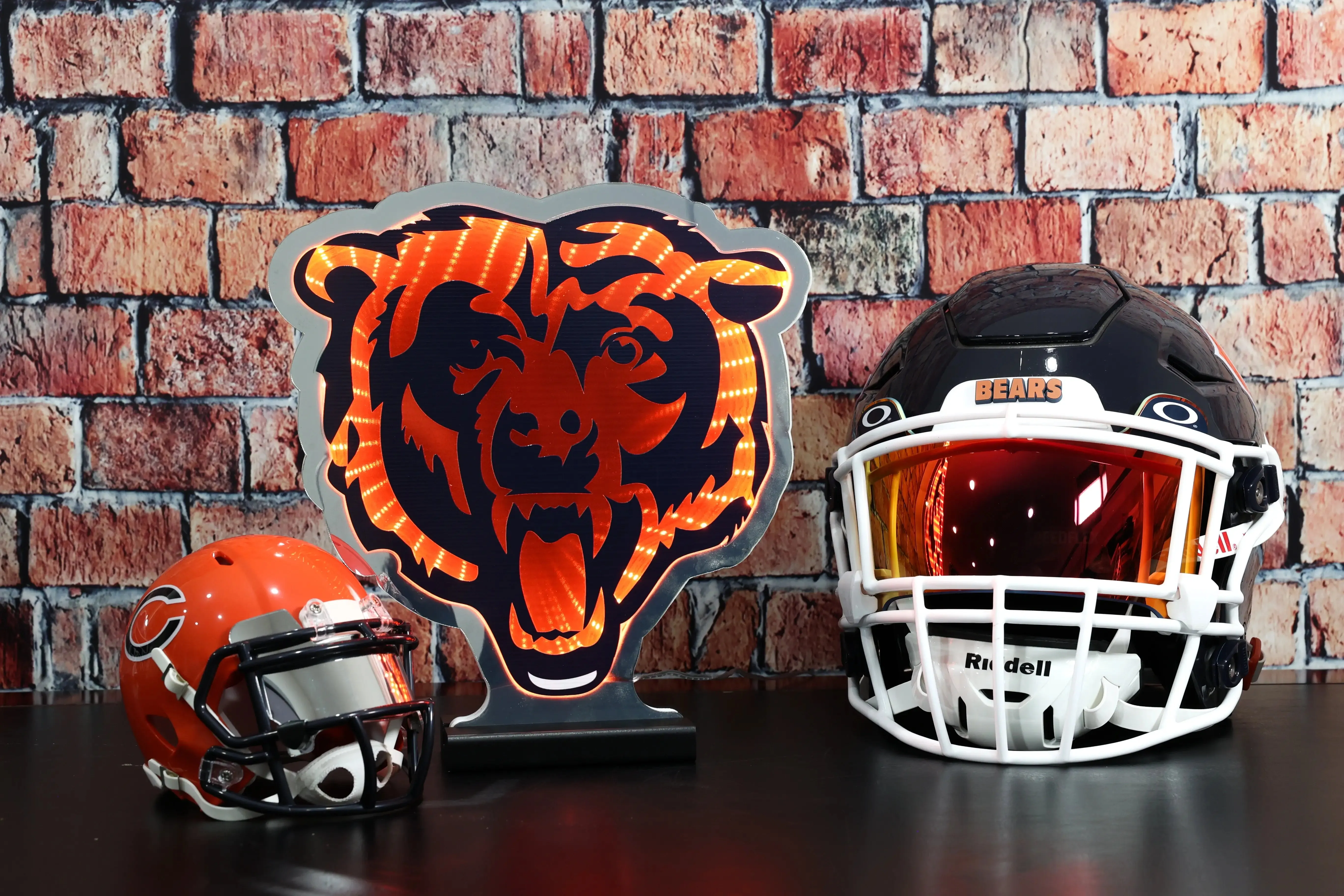NFL LED Infinity Logo Light - Chicago Bears