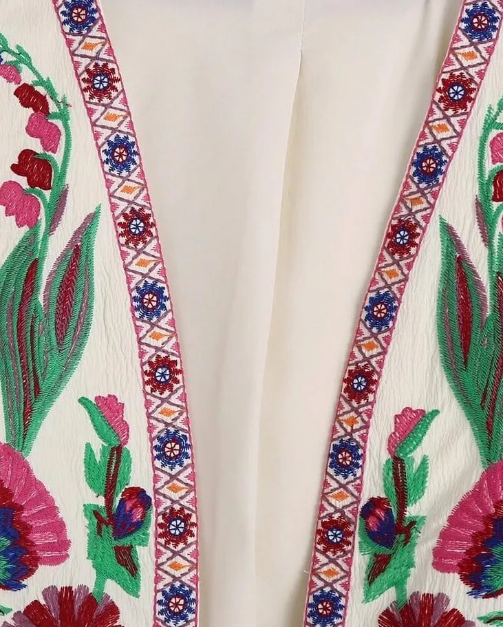 Patchwork- vest jacket for women