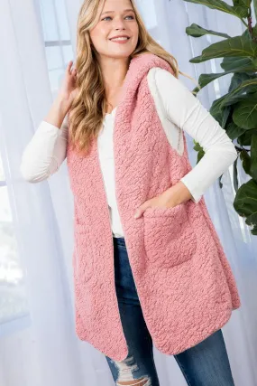 Plus Pink Serpa Long Vest