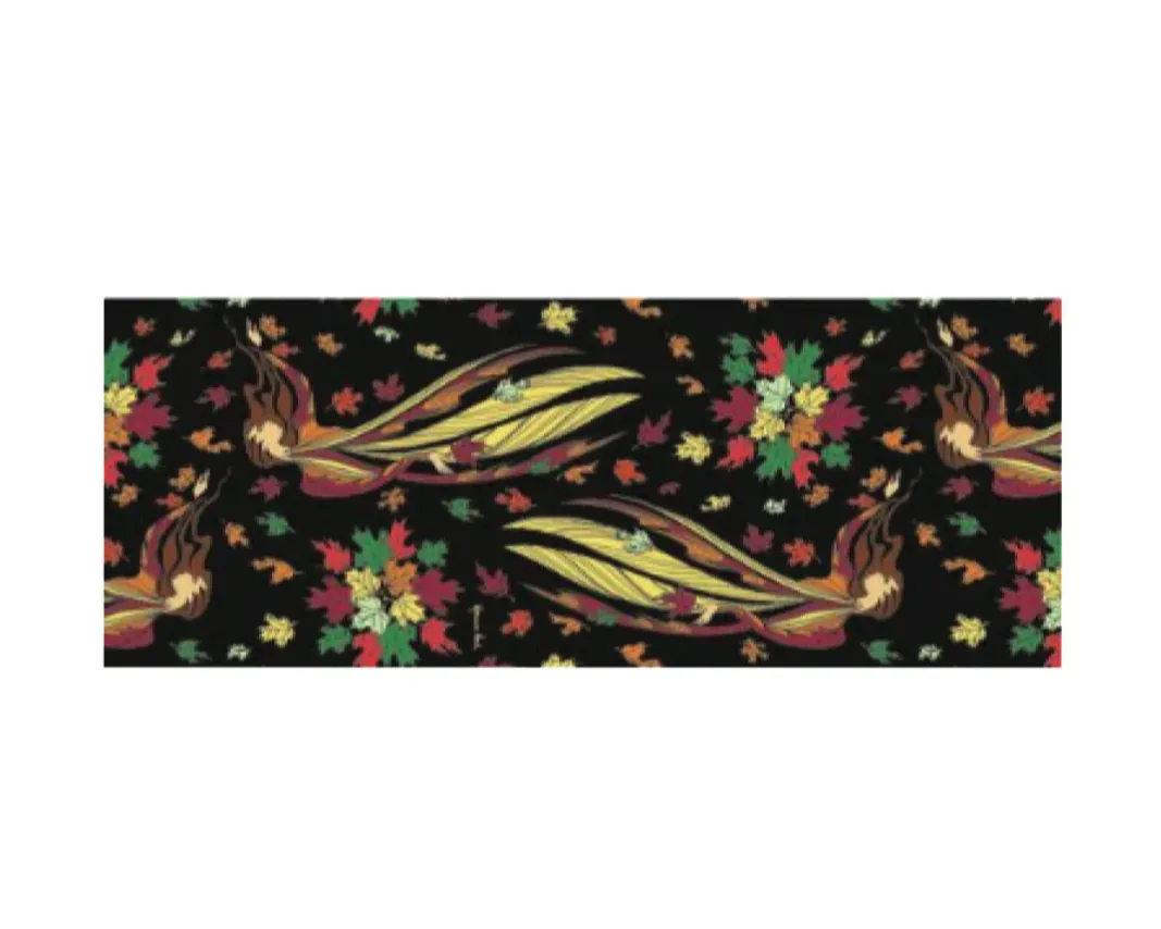 "Leaf Dancer" Eco Scarf, artwork by Native artist Maxine Noel