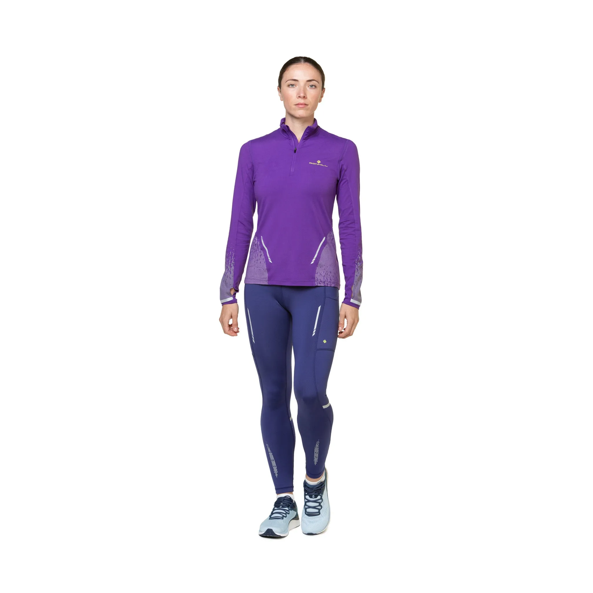 Ronhill | Women's Tech Reflect Tight - Deep Ocean/Reflect