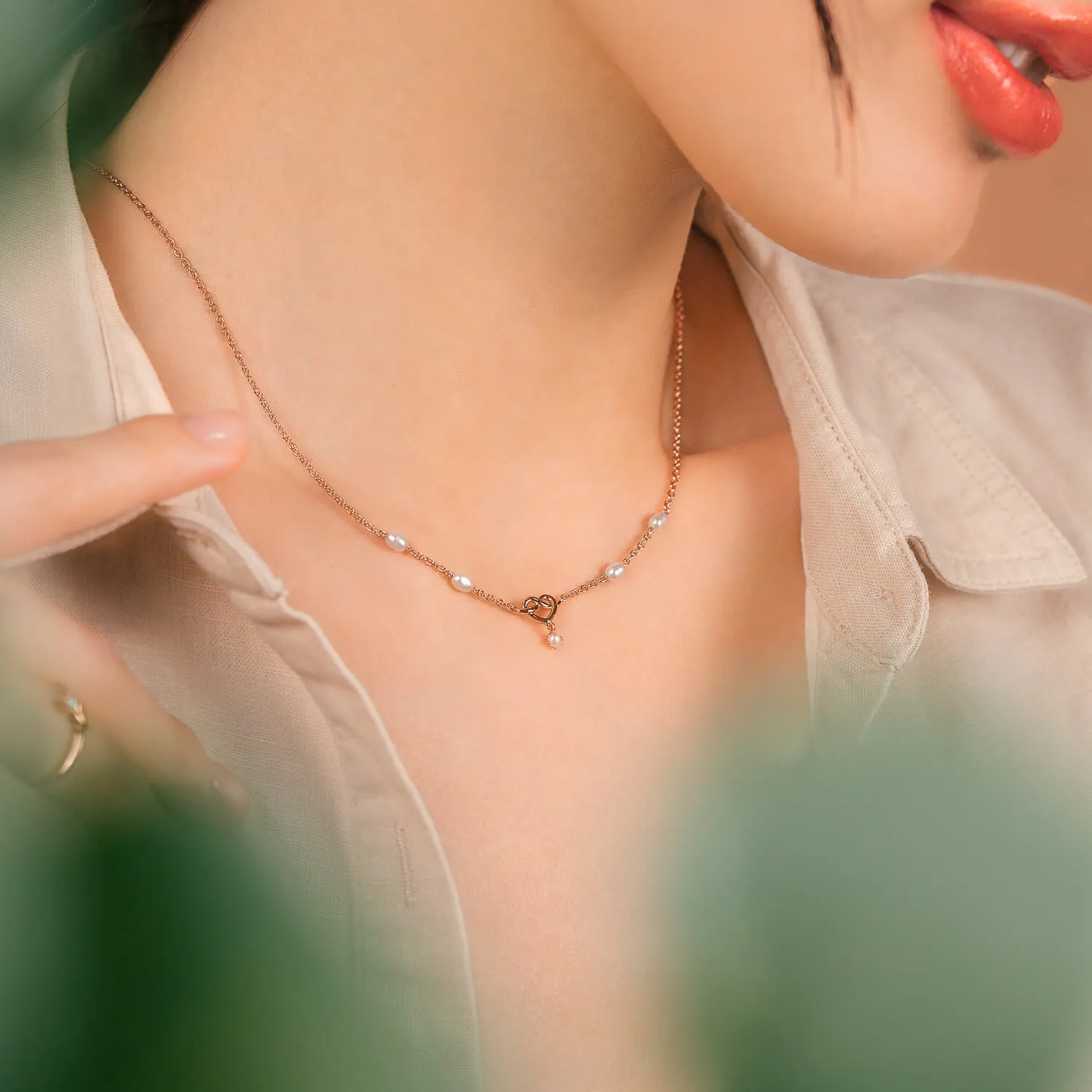 Rose Gold Jubilee Necklace