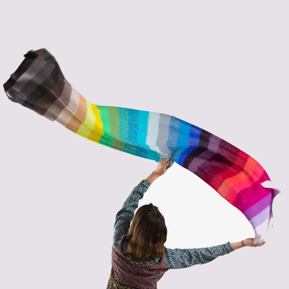 The Oversized Rainbow Scarf
